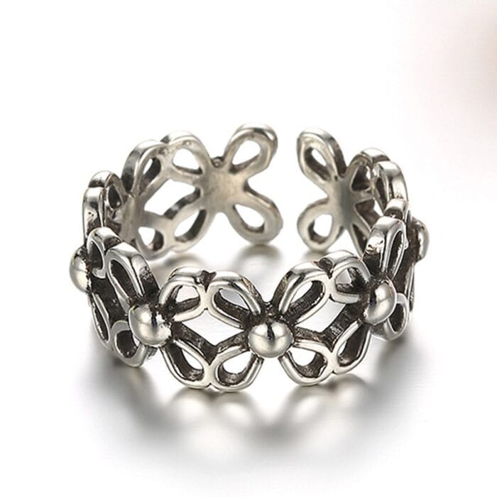 ancient ways silver creative rings Thailand silver ring adjustable jewellery
