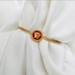 New Fashion Golden Chain Link Bracelet for Women, Girls Red