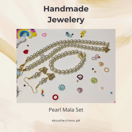 Classic Pearl Mala Set (Adjustable) 3 Pcs