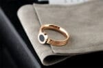 Titanium Stylish Branded Black Stone Finger Ring