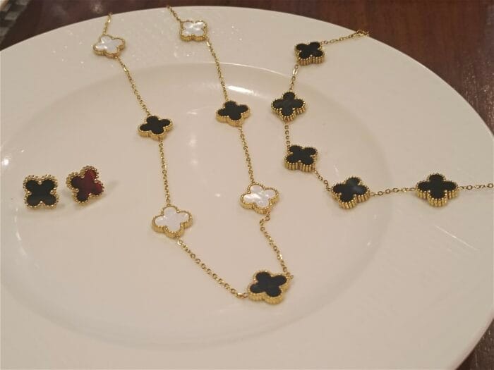 double sided necklace long