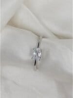 Sterling Silver Zircon Ring