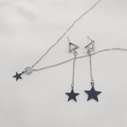Beautiful Star Pendant and Earrings