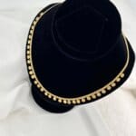 Premium Quality 18kgold Stainless Steel Circle Charm Choker Necklace