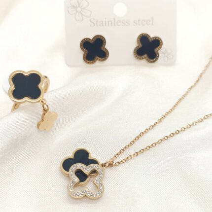 Stunning Stainless Steel Clover Deal 3 Pcs