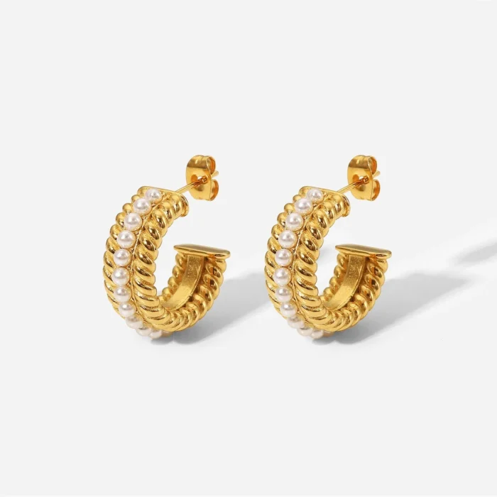 Bold Luxe Hoop 18k Gold Earrings
