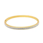 Sleek Studded Titanium Bracelet