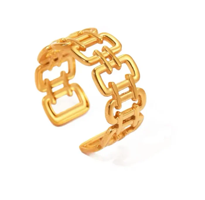 Stainless Steel Square Chain Ring