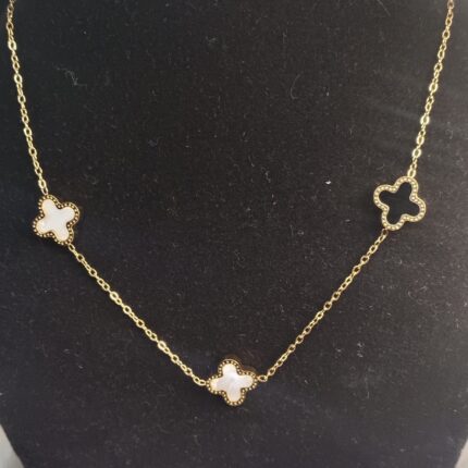 3 Clover Double Sided Necklace