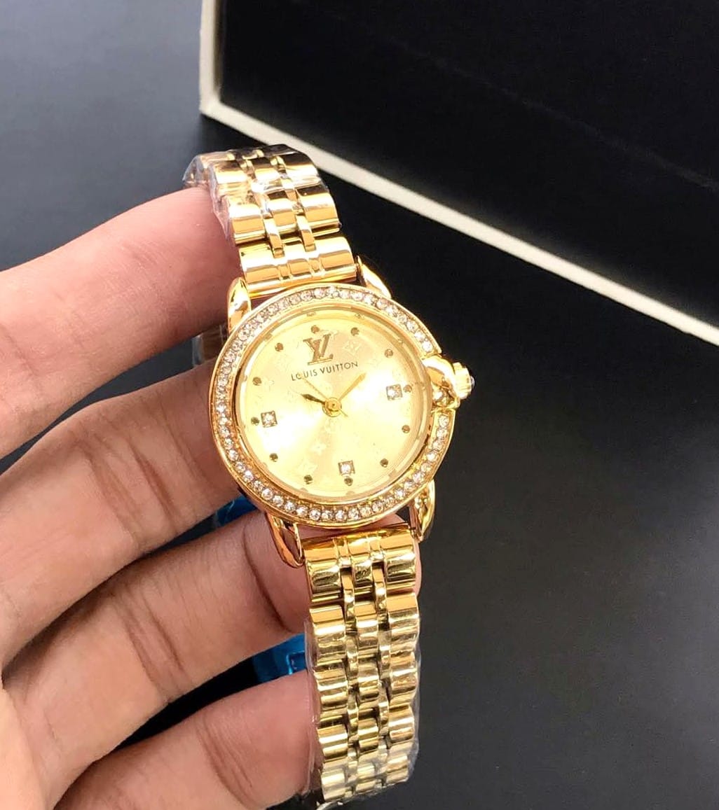 FB_IMG_1745298453987 Luxury Women Stone Studded Gold Stainless Steel Top Brand Watch