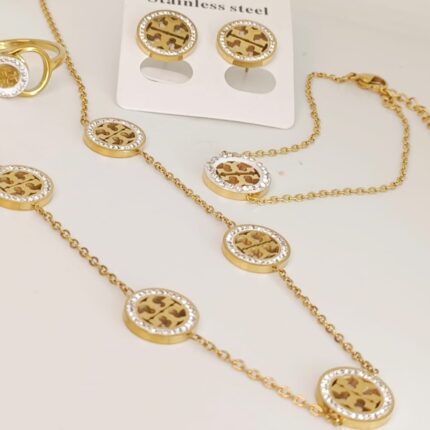 Premium quality Shiny Tory Necklace Set 4 Piece