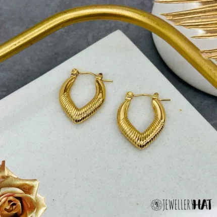 Premium Quality V Hoops | Stainless Steel | Hoop Earrings